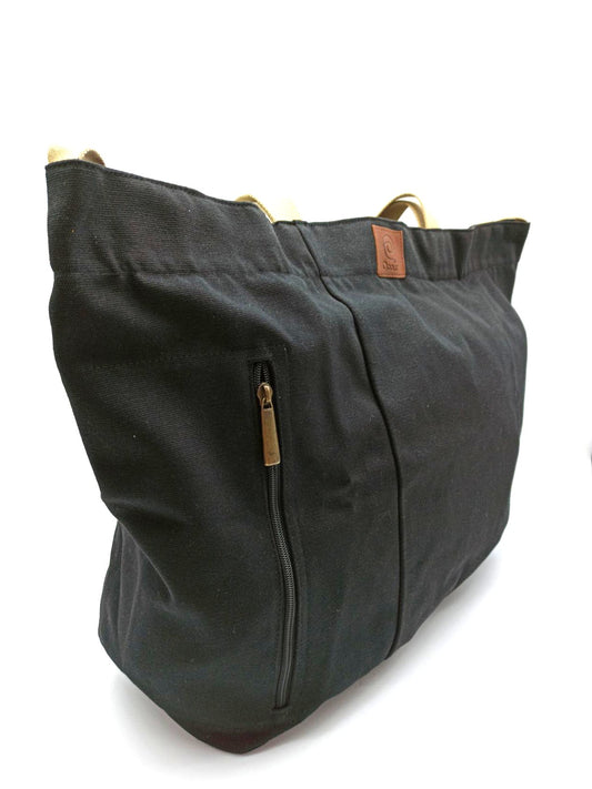 Bolso de algodón ecológico para mujer y hombre Qoolst New York para viajes y compras unisex