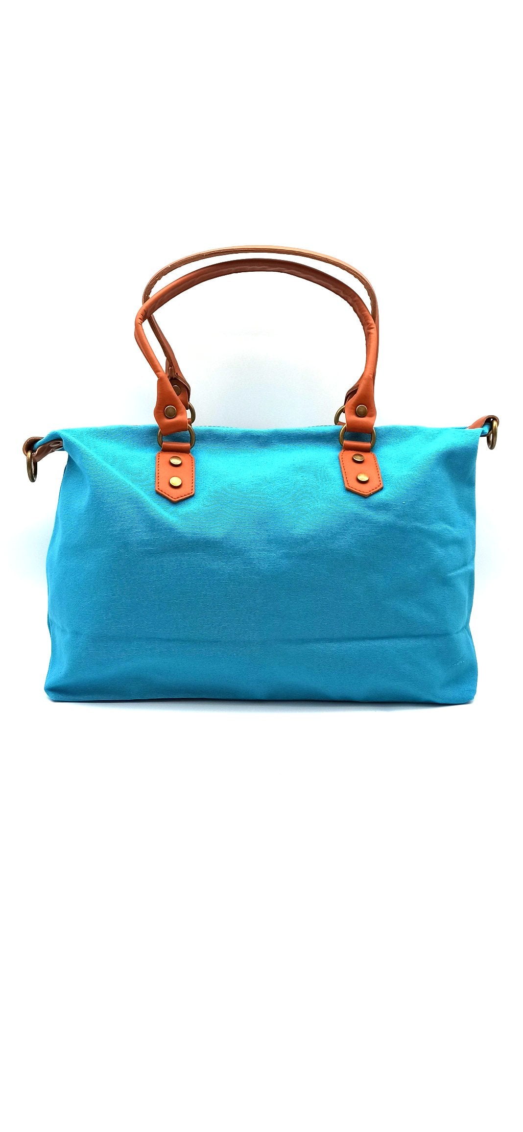 Baggy sac à bandoulière shopper unisexe en coton et cuir régénéré Qoolst pour femmes et hommes