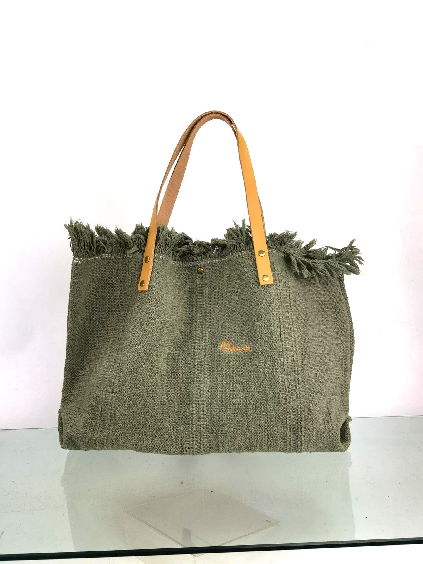 Sac en coton femme Qoolst shopper XL