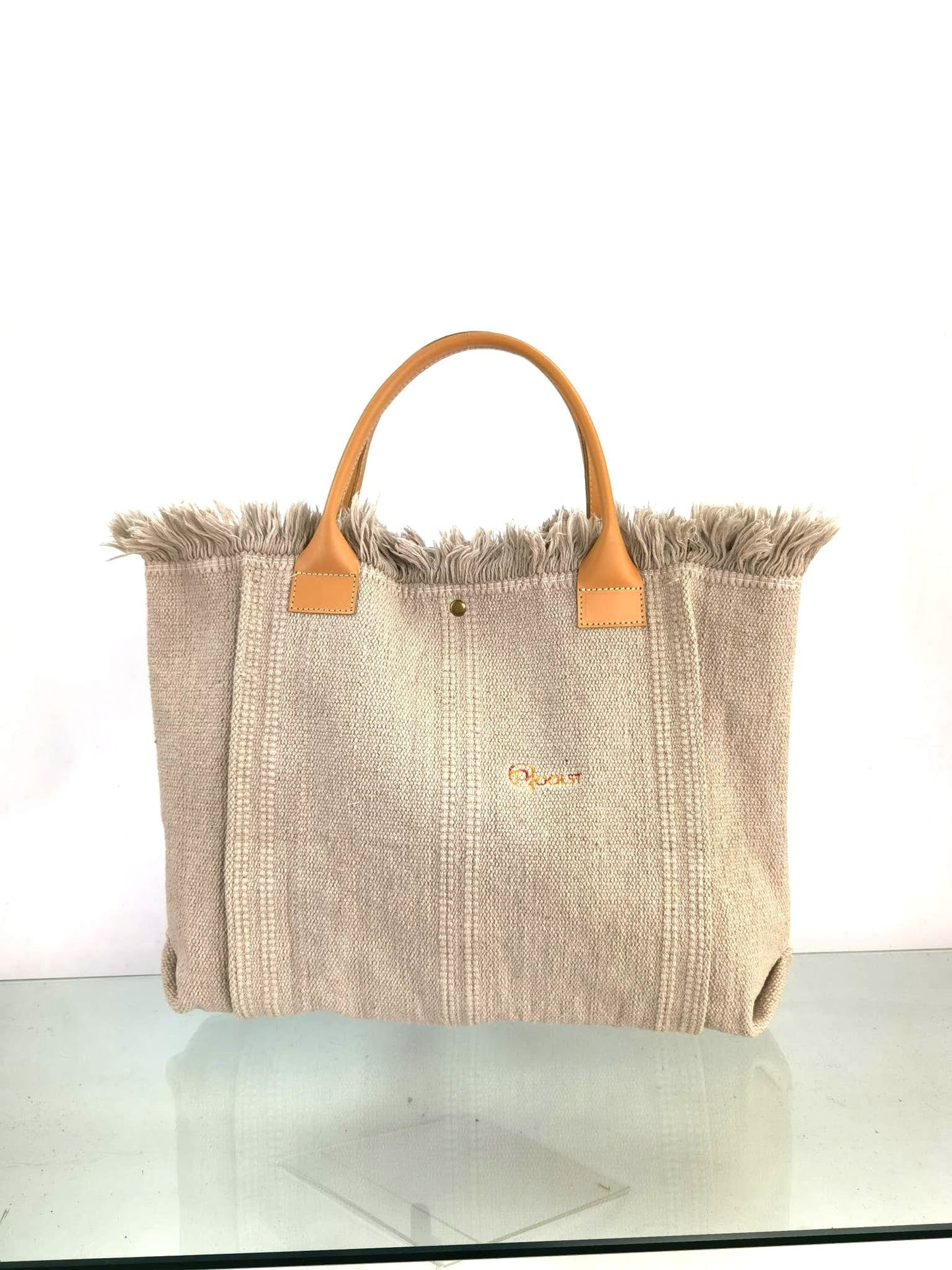 Sac femme en coton Qoolst Shopper XL avec poignée