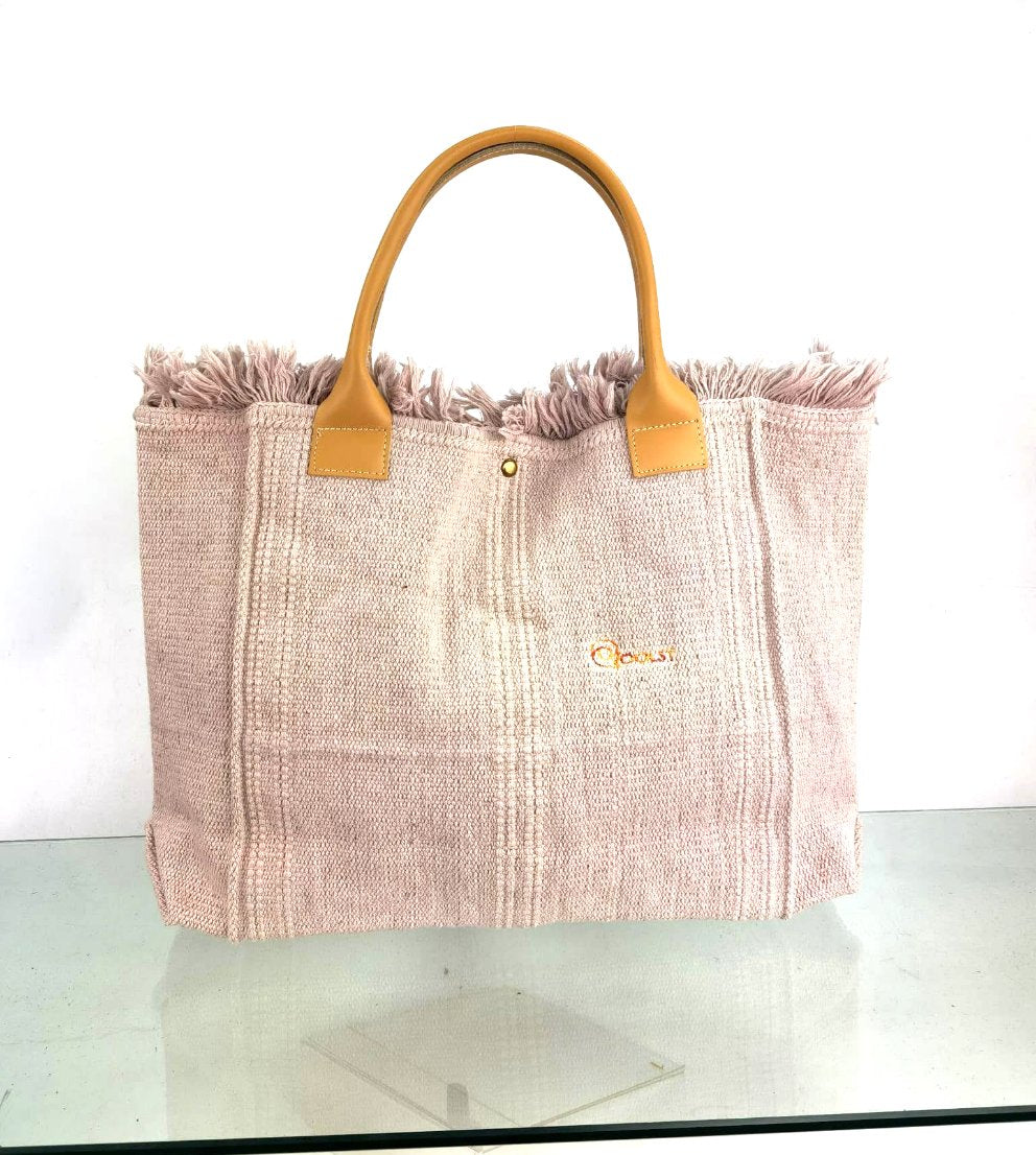 Sac femme en coton Qoolst Shopper XL avec poignée