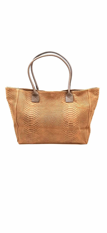 Bolso de materiales excelentes en piel para mujer Qoolst Big snake shopper de hombro y mano