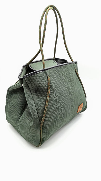 Qoolst Classy Knot Neoprene Shopper Women's Bag