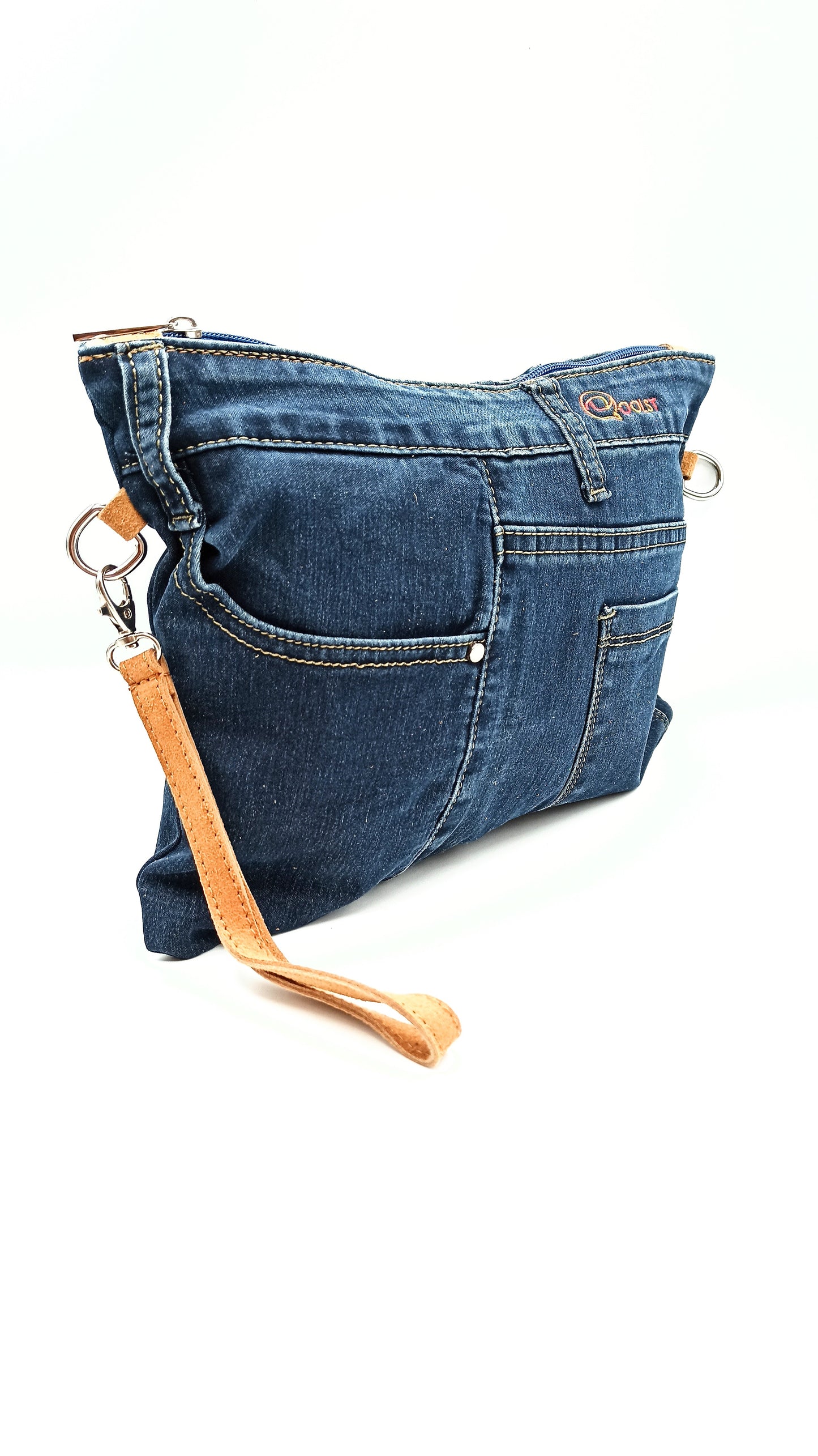 Qoolst Jeans sac en jean pour femmes et hommes, sac à main et sac à bandoulière