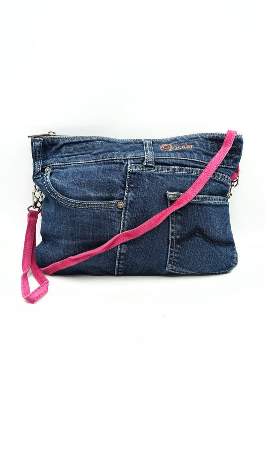 Qoolst Jeans denim bag for women and men, handbag and shoulder bag