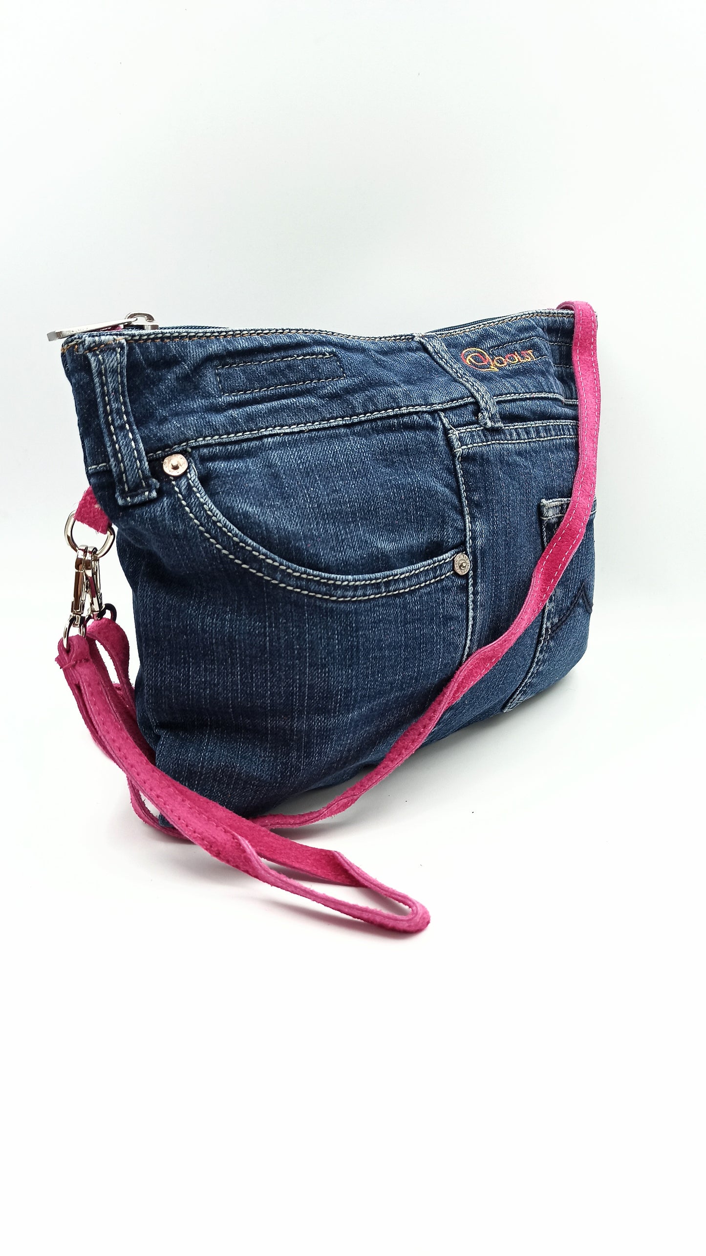 Qoolst Jeans sac en jean pour femmes et hommes, sac à main et sac à bandoulière