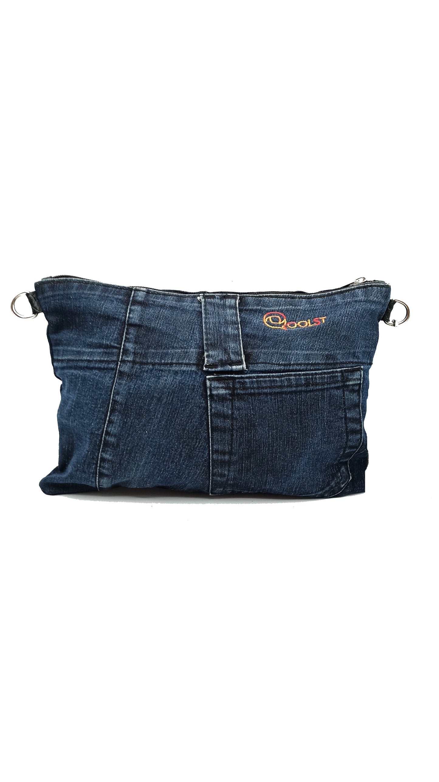 Qoolst Mini jeans sac à bandoulière en denim pour hommes et femmes