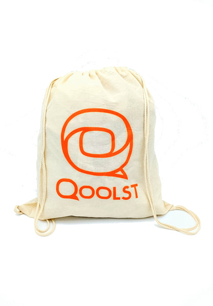 Mochila bolsa saco de algodón Qoolst para mujer y hombre