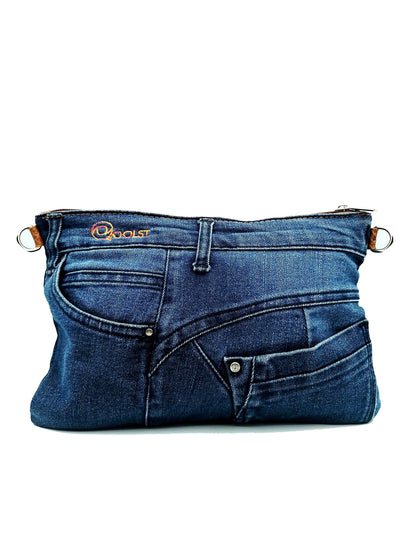 Qoolst Mini jeans sac à bandoulière en denim pour hommes et femmes