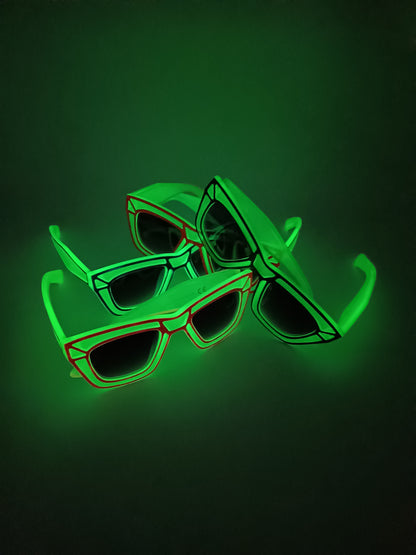 Qoolst Tokyo Shibuya Fluorescent Sunglasses for Women and Men