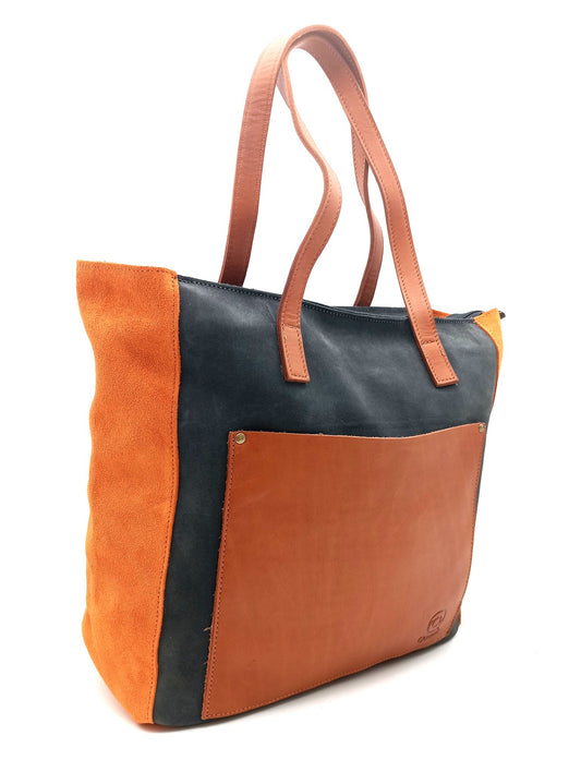 Bolso en piel de serraje para mujer y hombre de excelente calidad para hombro y mano Qoolst Vanity